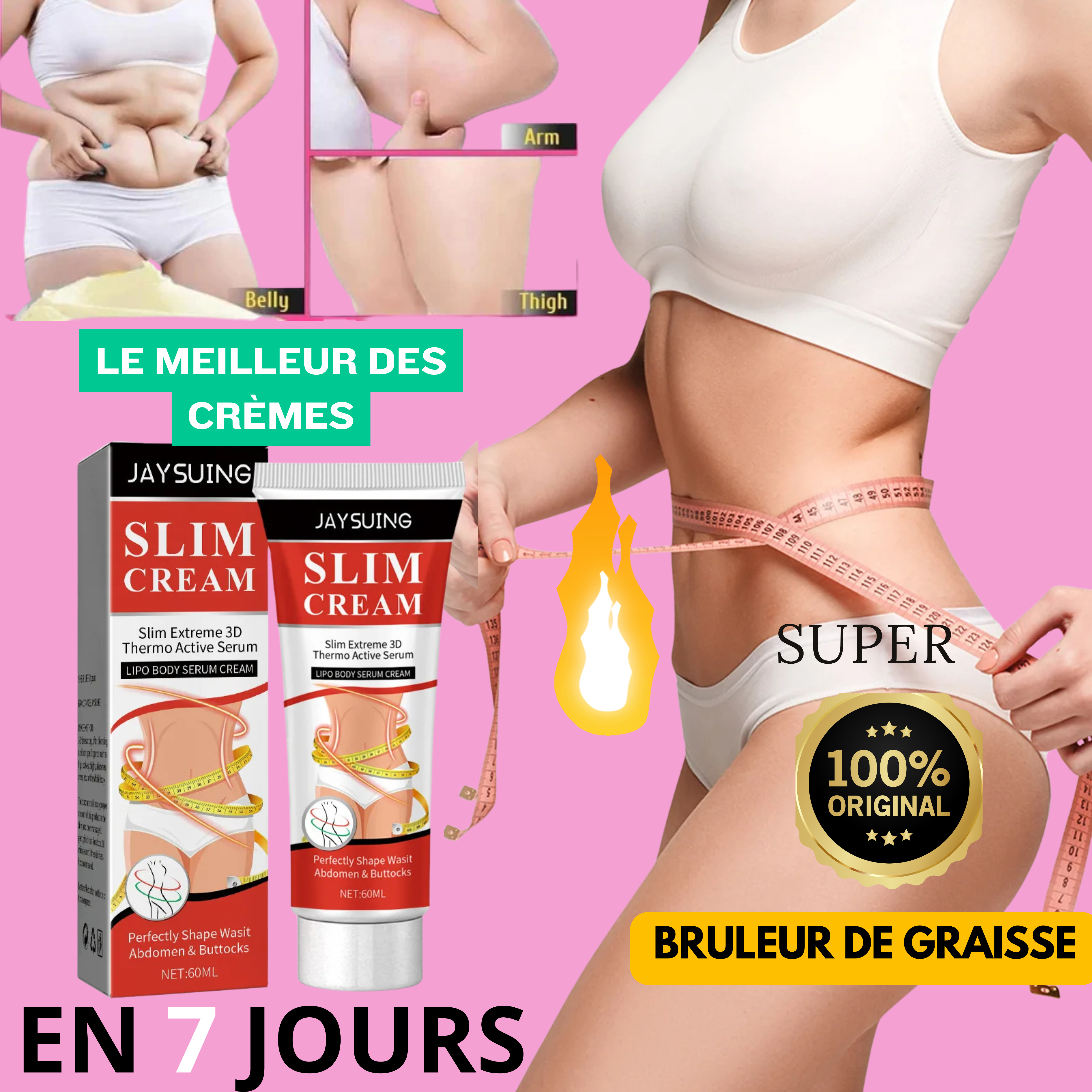 Crème Minceur Thermo-Active – Ventre Plat & Silhouette Affinée.  1 PRODUIT à 7000 CFA                                                        2PRODUIT à 10.000 CFA❤🎁