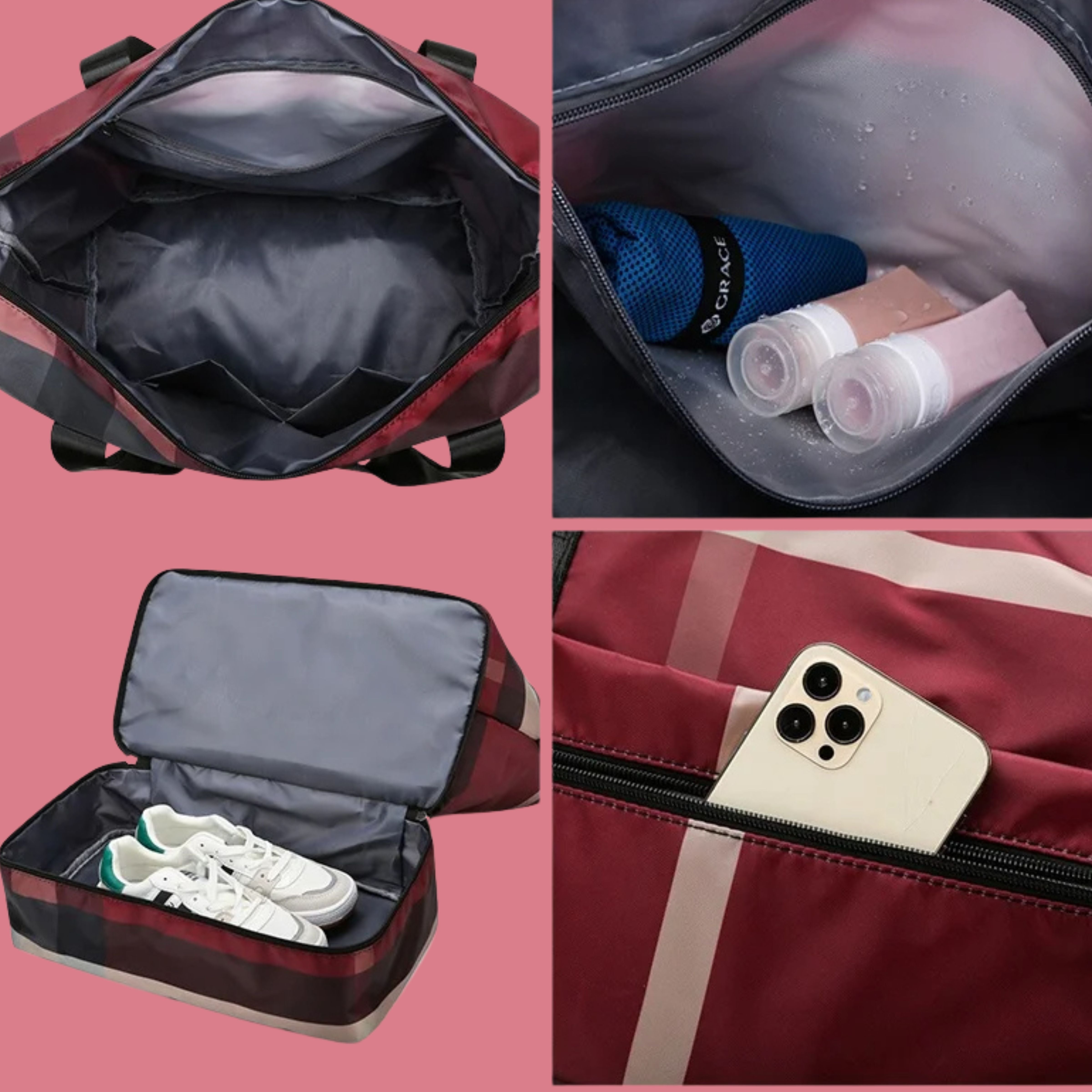 🎒 Sac de Voyage Pliable & Extensible Femme