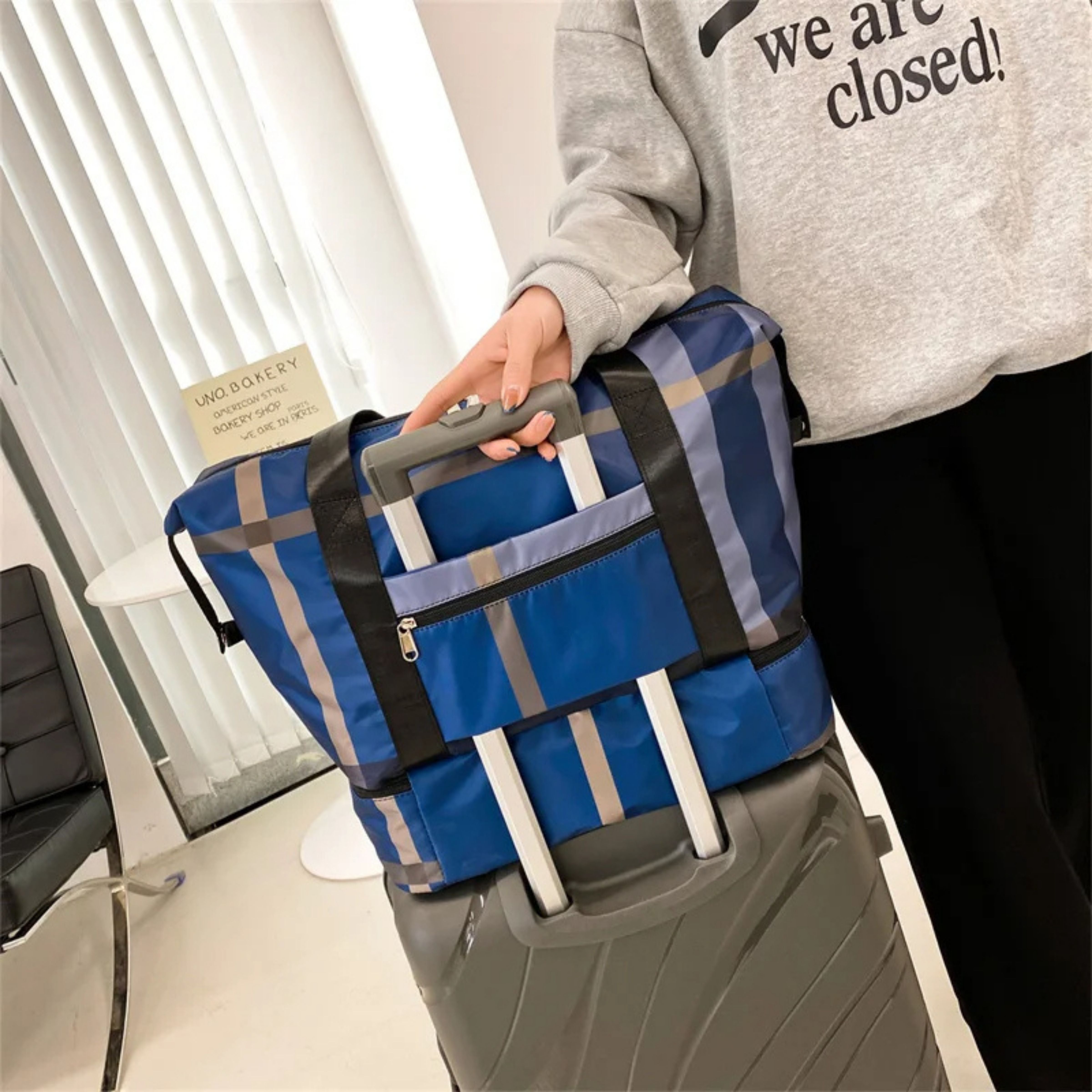 🎒 Sac de Voyage Pliable & Extensible Femme