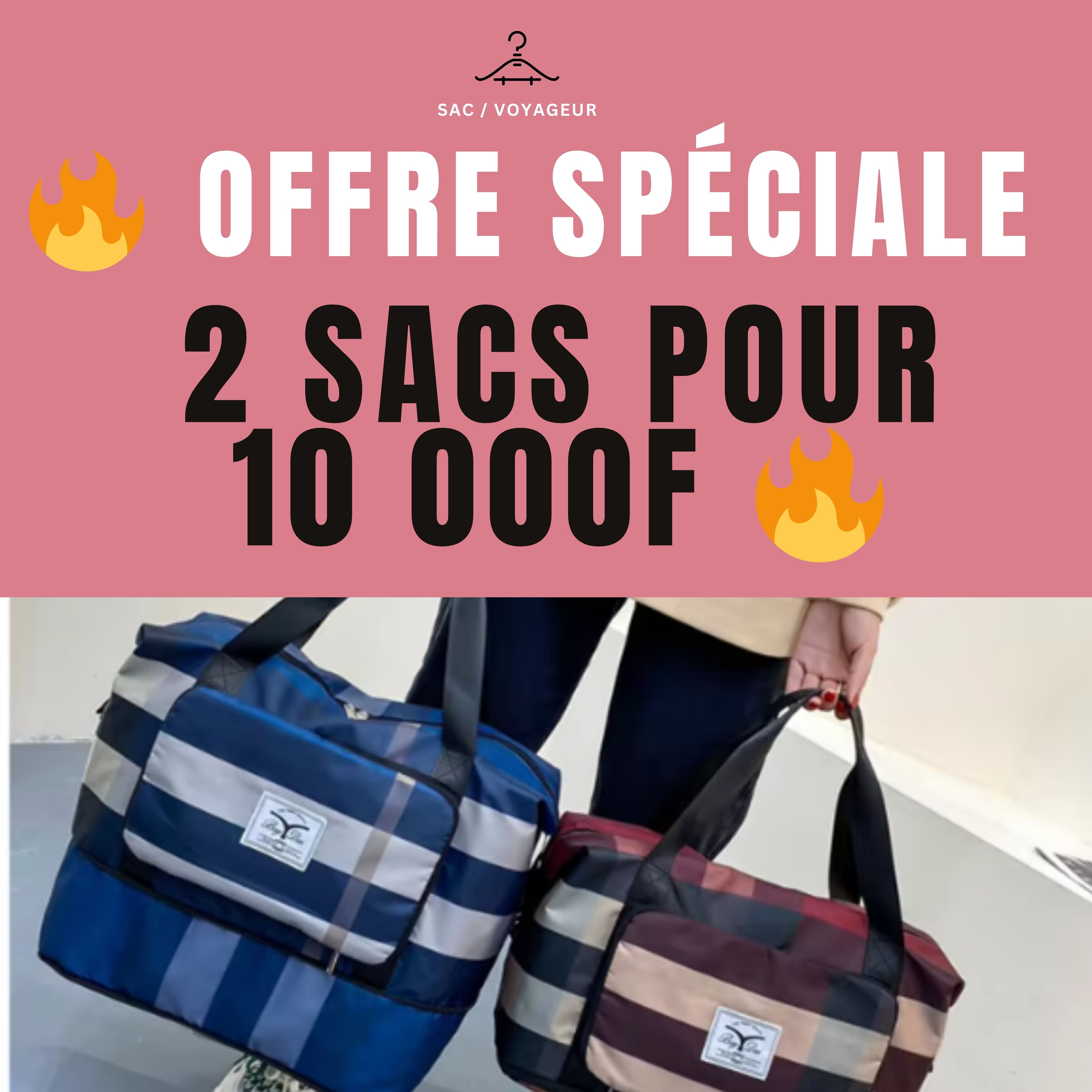 🎒 Sac de Voyage Pliable & Extensible Femme